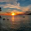 Sunset over Korčula